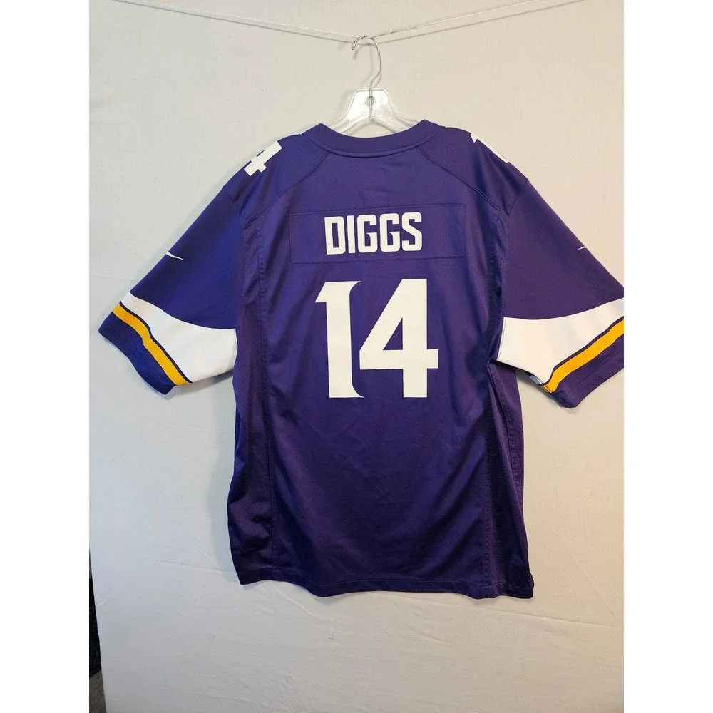 Nike NFL Minnesota Vikings Stefon Diggs 14 Purple On Field Jersey Mens XL 2476